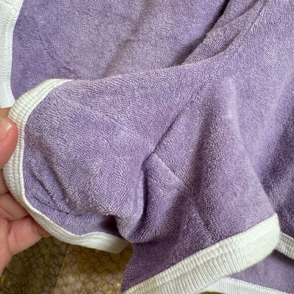 PINK Victorias Secret Lavender Purple Terry Cloth Varsity Booty Lounge Shorts XS - Picture 4 of 8
